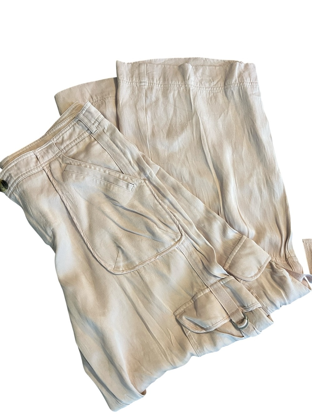 Anthropologie Beach Cargo Pants Orchid Pink Wide-Leg Size Size 8 - Picture 5 of 8